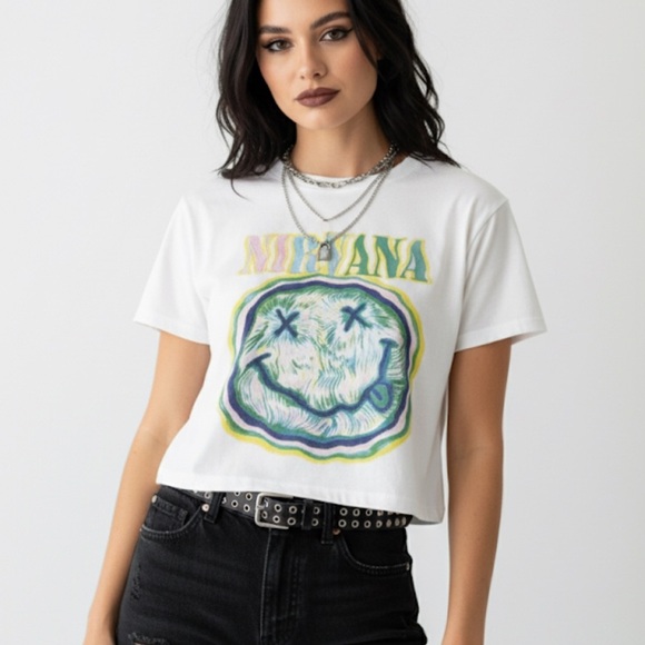 NIRVANA Other - Nirvana Smiley Graphic T-Shirt